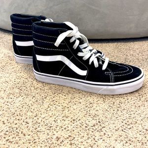 Black Vans high top sneakers
